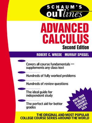 cover image of Advanced Calculus